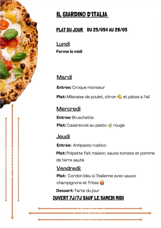 Plats du jour