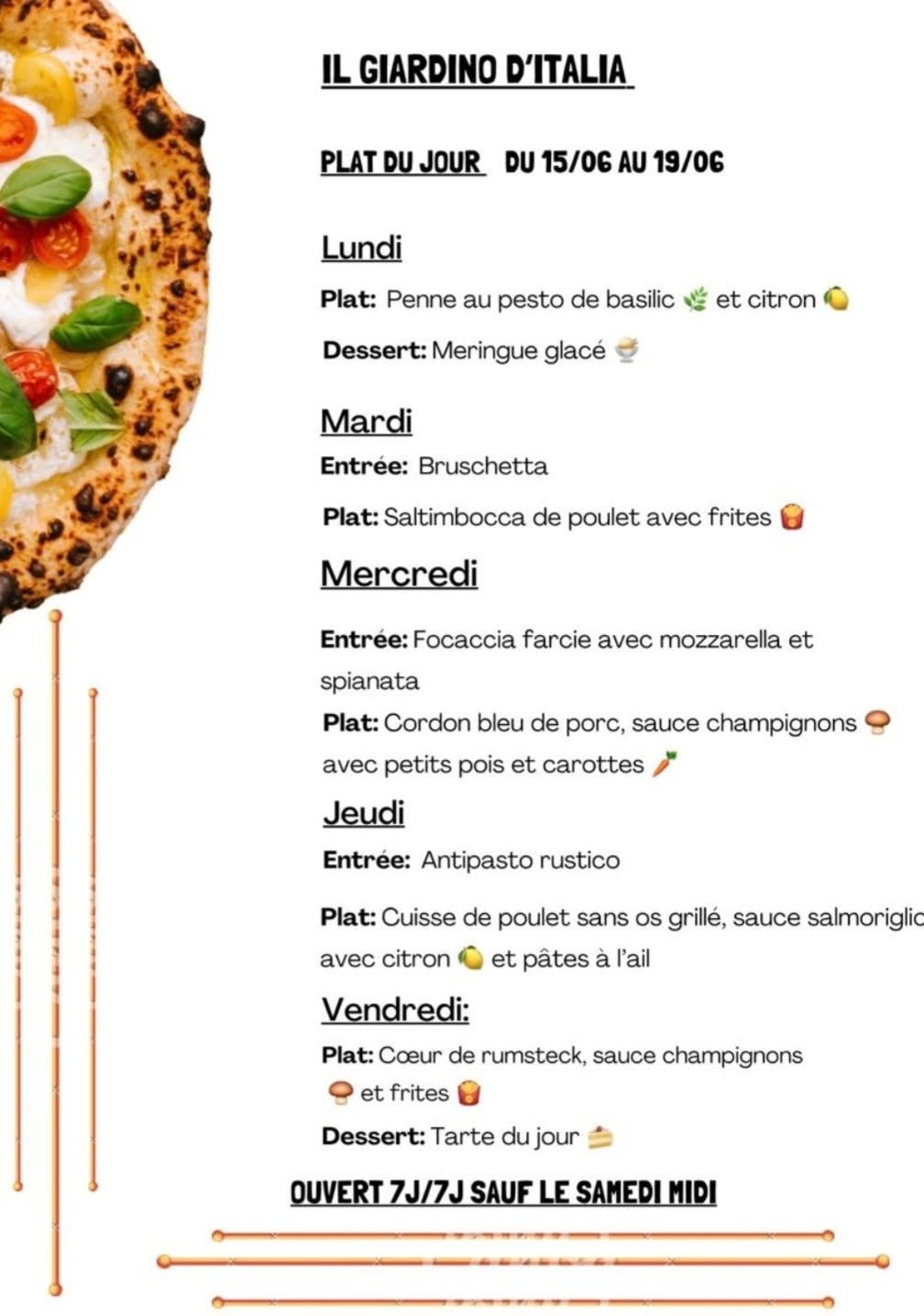 Plats du jour